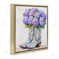 Amanda Greenwood | Hydrangea Filled Cowgirl Boots