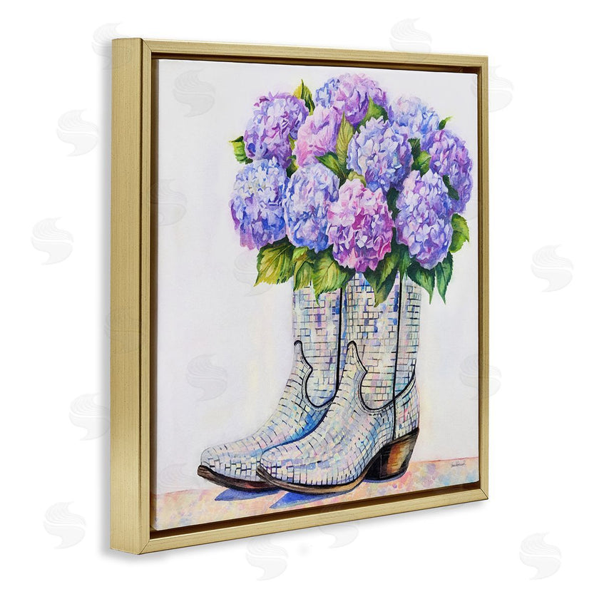 Amanda Greenwood | Hydrangea Filled Cowgirl Boots
