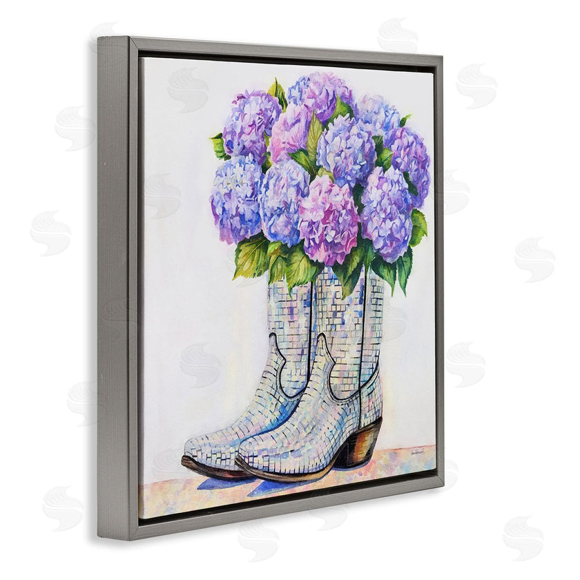 Amanda Greenwood | Hydrangea Filled Cowgirl Boots