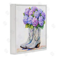Amanda Greenwood | Hydrangea Filled Cowgirl Boots