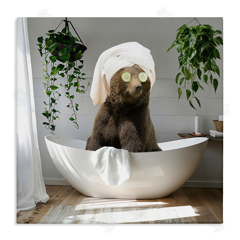 CAD Designs | Bear in Refreshing Spa Bath