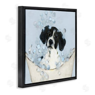 Sally Swatland | Black & White Puppy in Tub