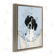 Sally Swatland | Black & White Puppy in Tub