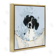 Sally Swatland | Black & White Puppy in Tub