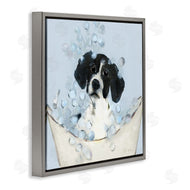 Sally Swatland | Black & White Puppy in Tub