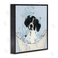Sally Swatland | Black & White Puppy in Tub