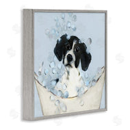 Sally Swatland | Black & White Puppy in Tub