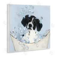 Sally Swatland | Black & White Puppy in Tub