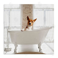 CAD Designs | Happy Dog in Bathroom Tub