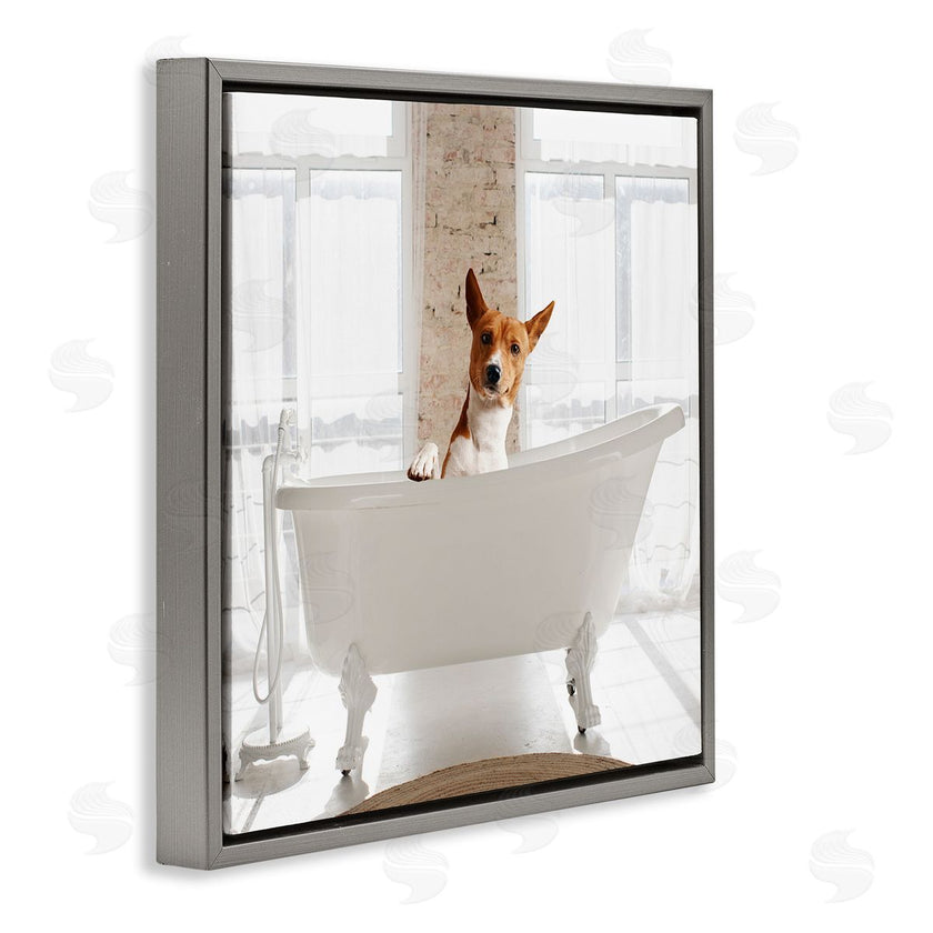 CAD Designs | Happy Dog in Bathroom Tub