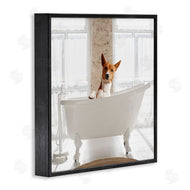 CAD Designs | Happy Dog in Bathroom Tub
