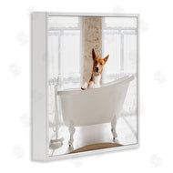 CAD Designs | Happy Dog in Bathroom Tub