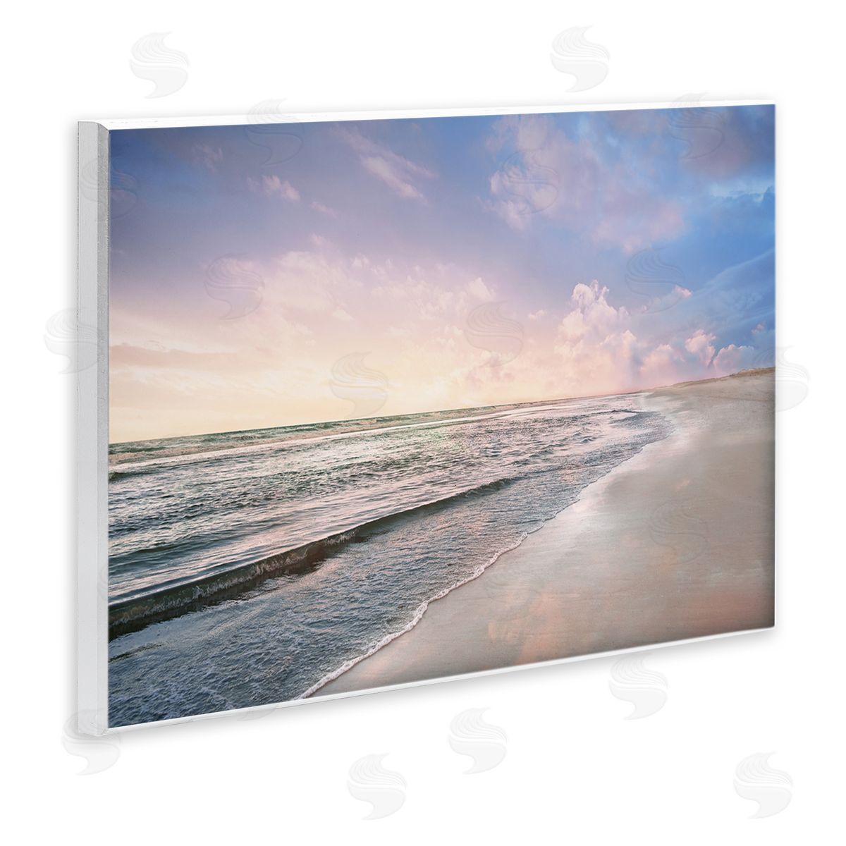 Receding Beach Shore Wood Plaque Wall Art, Home Decor by Natalie Carpentieri