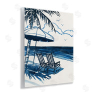 Carol Robinson | Blue Toned Tropical Beach Scene