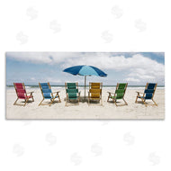 Natalie Carpentieri | Colorful Beach Chairs