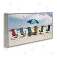 Natalie Carpentieri | Colorful Beach Chairs