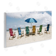 Natalie Carpentieri | Colorful Beach Chairs