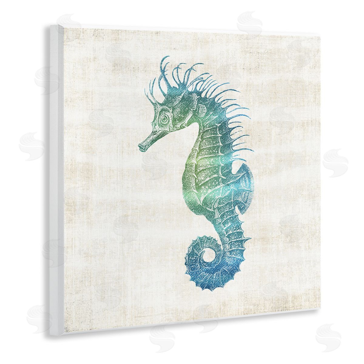 Ombre Seahorse Expression Wood Plaque Wall Art, Home Decor by Susan Arnot