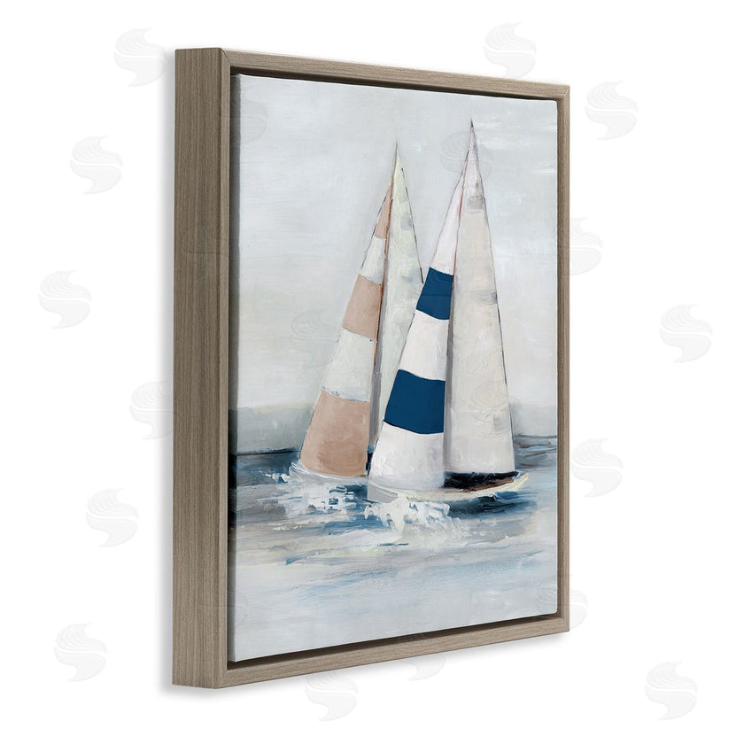 Sally Swatland | Striped Sailboat Duo