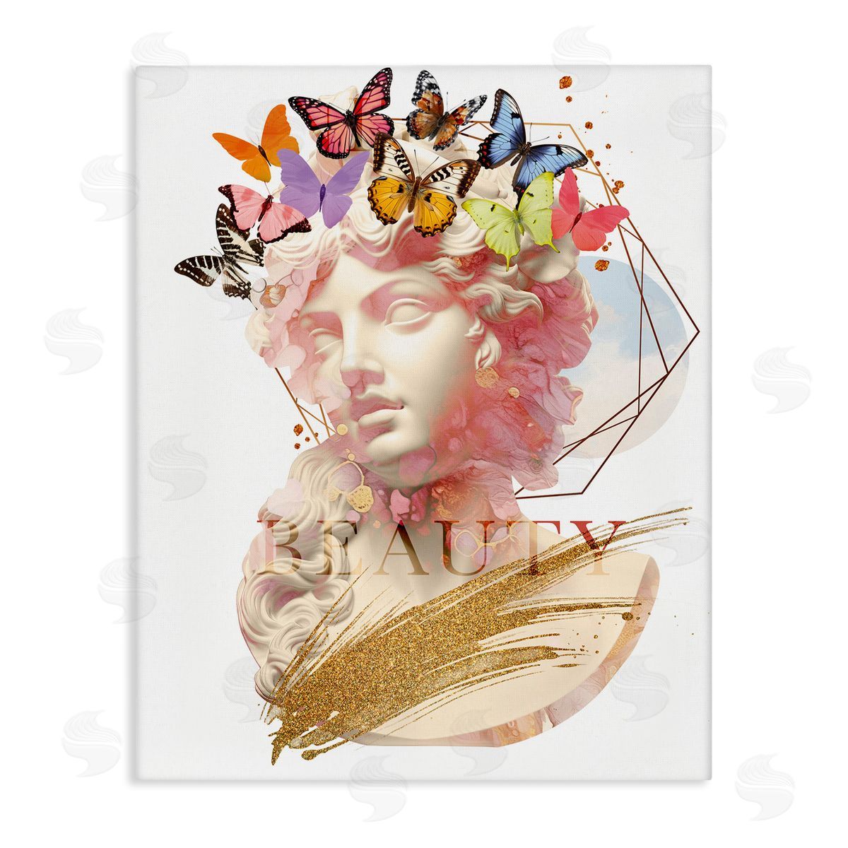 Beauty Statue Portrait Canvas Wall Art, Home Decor by Susan Arnot