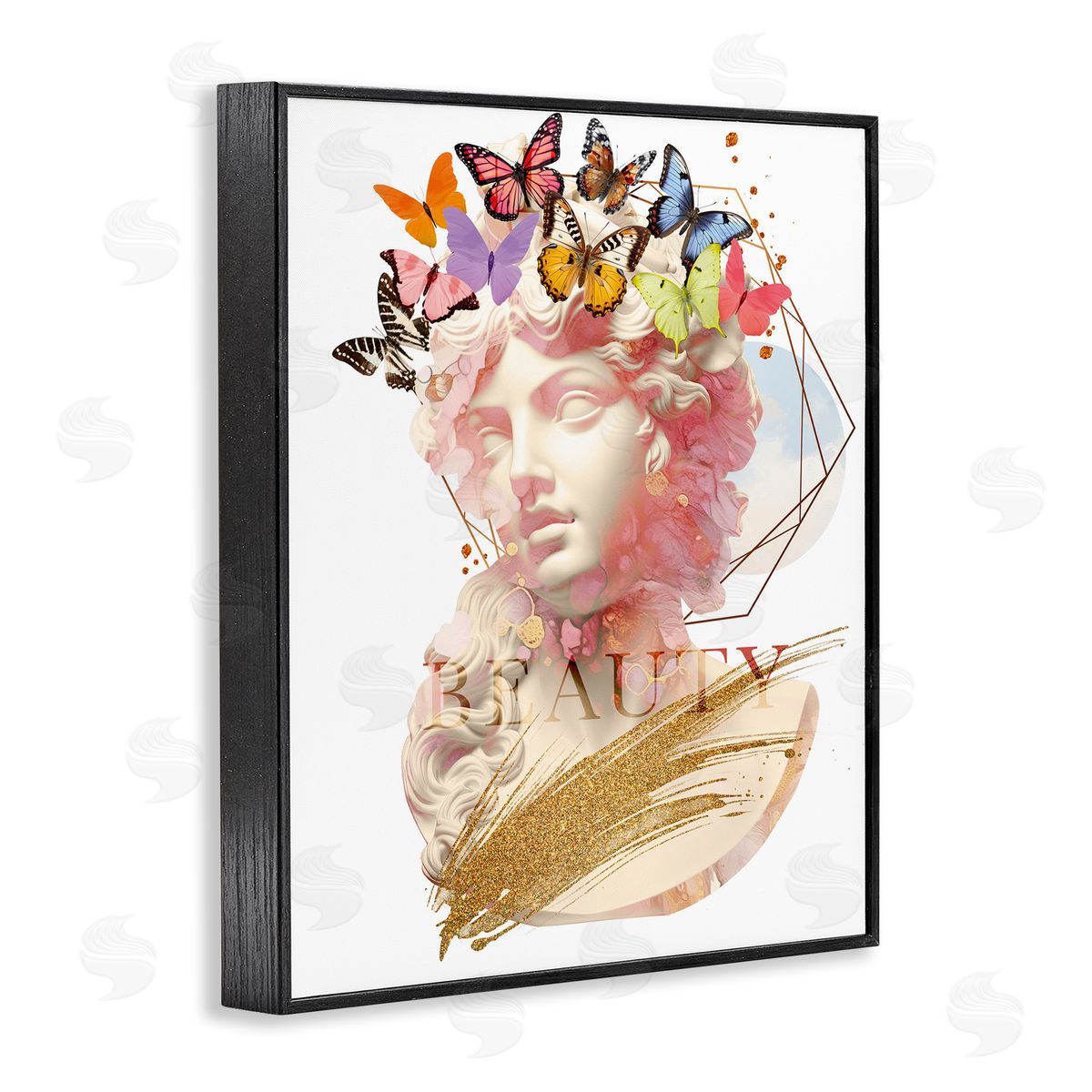 Beauty Statue Portrait Black Frame Print Wall Art, Home Decor by Susan Arnot