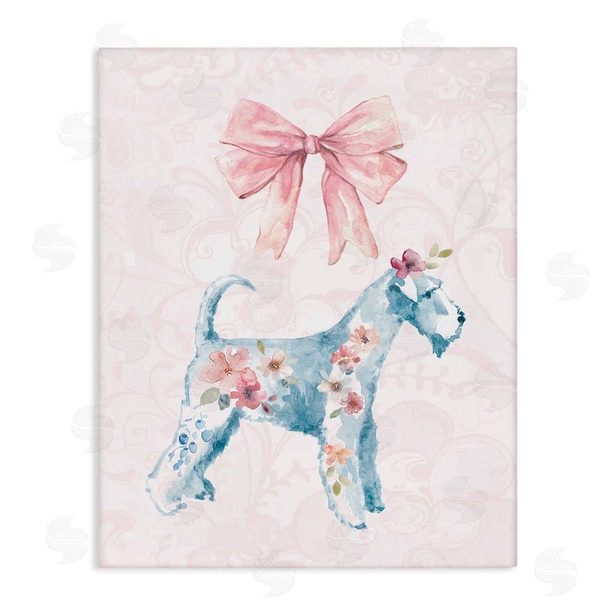 Pastel Dog Glam Details Canvas Wall Art, Home Decor by Carol Robinson