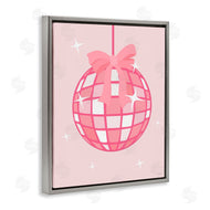 Natalie Carpentieri | Pink Disco Ball with Ribbon