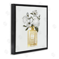 Nan | Gold Bottle with Flowers