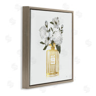Nan | Gold Bottle with Flowers