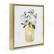 Nan | Gold Bottle with Flowers