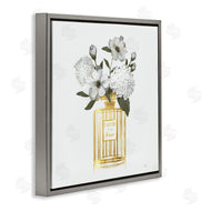 Nan | Gold Bottle with Flowers
