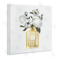 Nan | Gold Bottle with Flowers
