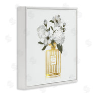 Nan | Gold Bottle with Flowers
