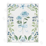Kristen Brockmon | Blue Roses & Floral Border