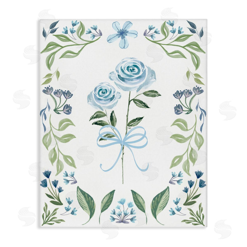 Kristen Brockmon | Blue Roses & Floral Border
