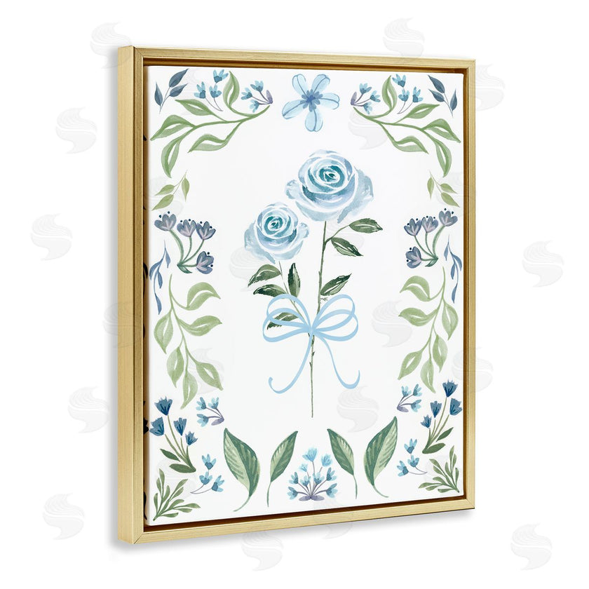 Kristen Brockmon | Blue Roses & Floral Border