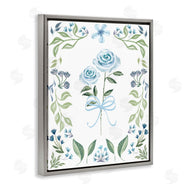 Kristen Brockmon | Blue Roses & Floral Border