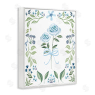 Kristen Brockmon | Blue Roses & Floral Border