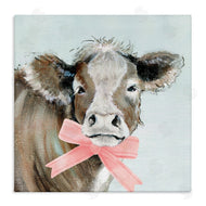 Janet Tava | Cow with Pastel Ribbon