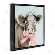 Janet Tava | Cow with Pastel Ribbon