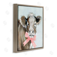 Janet Tava | Cow with Pastel Ribbon