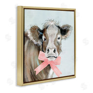 Janet Tava | Cow with Pastel Ribbon