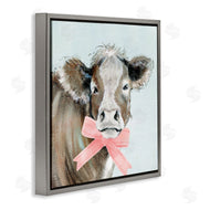 Janet Tava | Cow with Pastel Ribbon
