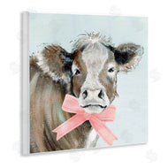 Janet Tava | Cow with Pastel Ribbon
