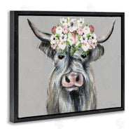Janet Tava | Shabby Chic Cattle with Garland