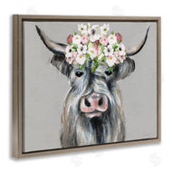 Janet Tava | Shabby Chic Cattle with Garland