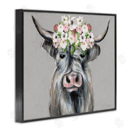 Janet Tava | Shabby Chic Cattle with Garland