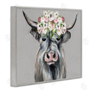 Janet Tava | Shabby Chic Cattle with Garland