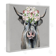 Janet Tava | Shabby Chic Cattle with Garland
