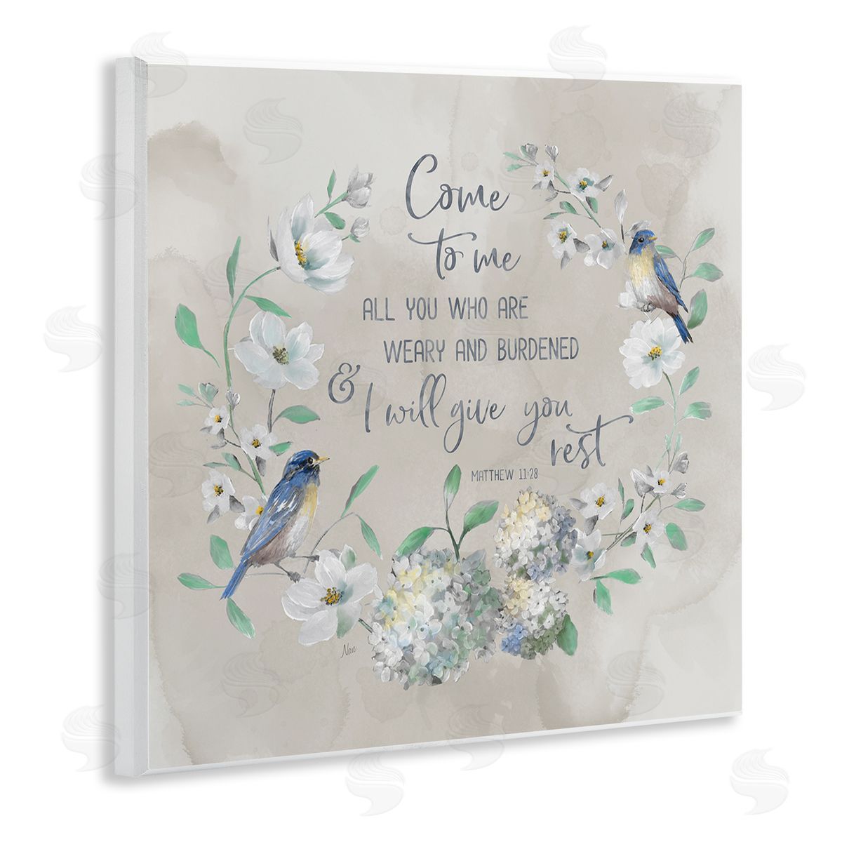 Comforting Proverb & Wreath Wood Plaque Wall Art, Home Decor by Nan